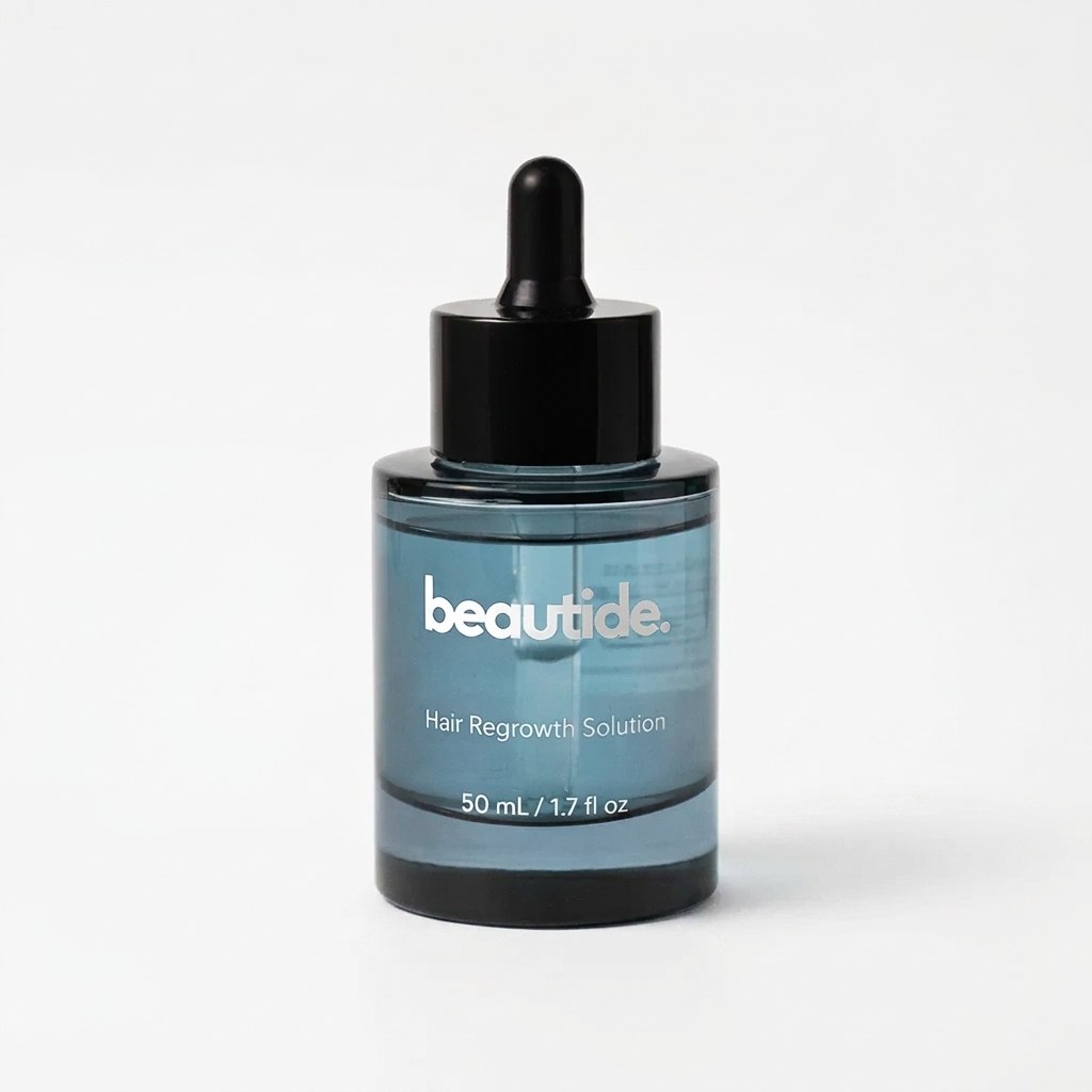 Beautide AHK-Cu Scalp Serum, 50 ml blue glass bottle with dropper